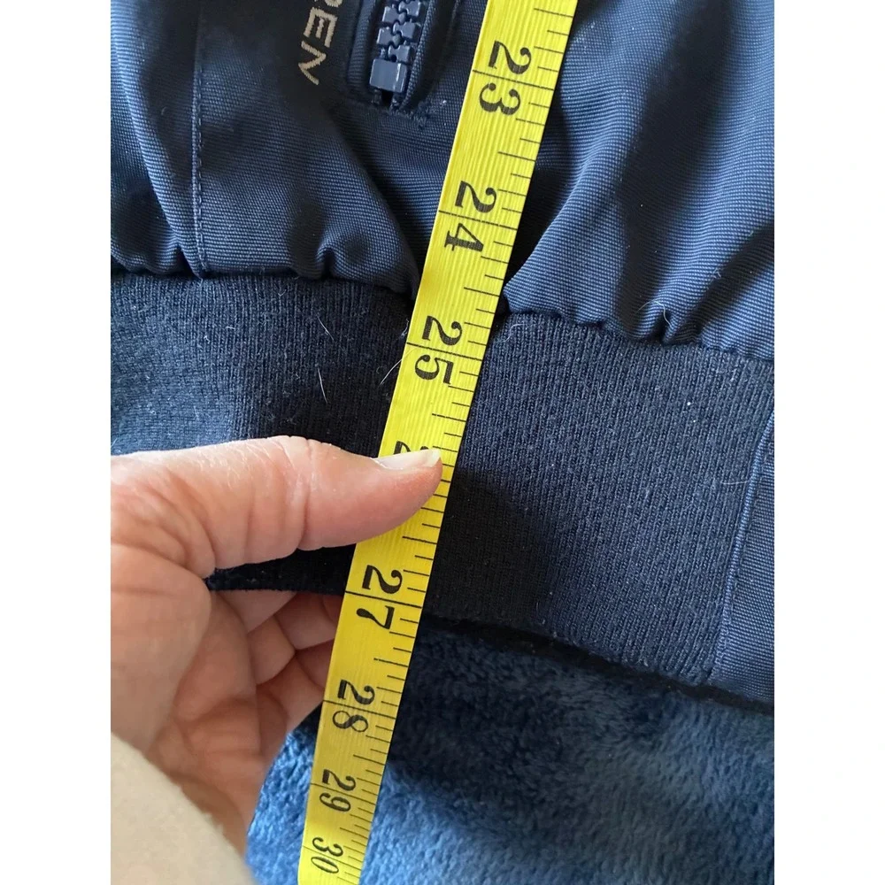RLX Ralph Lauren Mens Navy Blue Full Zip Mesh Lined Bomber Jacket Size Medium‎